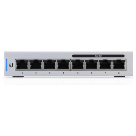 Switch Ubiquiti Networks UniFi US-8-60W 8x GLan, 4x PoE Out, 60W, US-8-60W