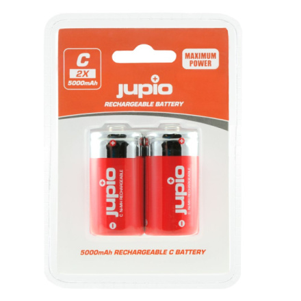 Baterie Jupio C 5000mAh (malé monočlánky) 2ks, dobíjecí, JRB-C5000