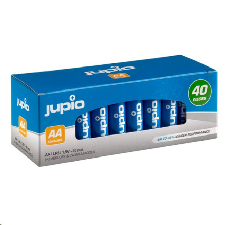 Baterie Jupio Alkaline balení 40ks (AA tužkové), JBA-AA40