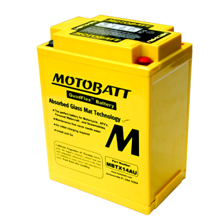 Baterie Motobatt MBTX14AU 16,5Ah, 12V, 4 vývody , MBTX14AU