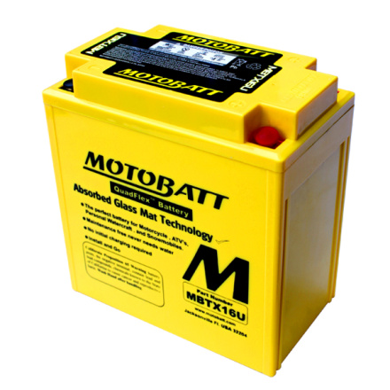 Baterie Motobatt MBTX16U 19Ah, 12V, 4 vývody , MBTX16U