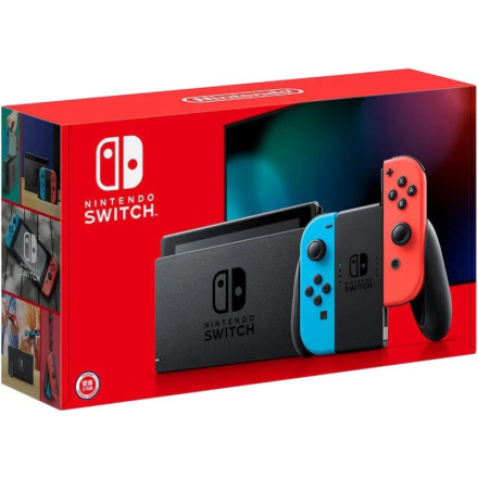 Herní konzole Nintendo Switch, Neon Red&Blue Joy-Con V2, NSH006