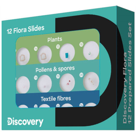 Příslušenství Discovery Flora 12 Prepared Slides Set - sada hotových preparátů, 78225