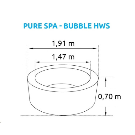 Nafukovací vířivka Marimex Pure Spa  Bubble HWS , 11400217