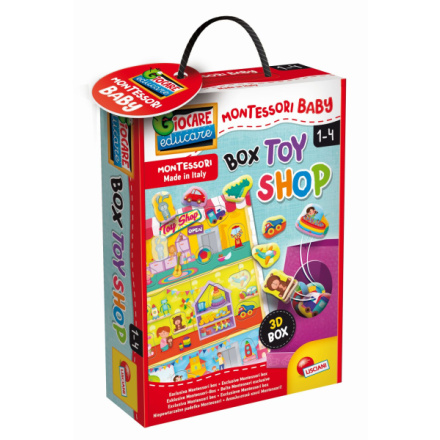 Hračka Liscianigioch Montessori Baby Box Toy Shop - Vkládačka hračky, 7192734