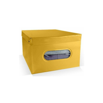 Box Compactor skládací úložný, PVC Nordic, 50 x 38,5 x 24 cm, žlutý, RAN7905