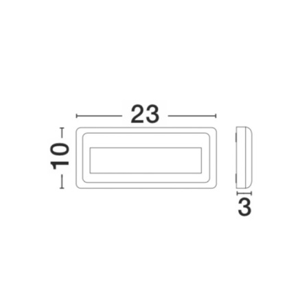 Svítidlo Nova Luce PULSAR STEP GREY 6 schodišťové, IP 54, 4 W, 812102