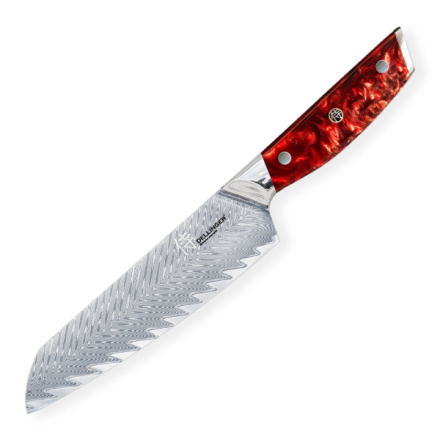 Nůž Dellinger Santoku Red 170 mm Resin Future, K-H191