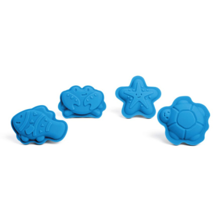 Hračka Bigjigs Toys silikonové formičky modré Ocean, BJ33601
