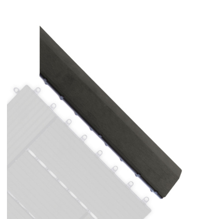 Přechodová lišta G21 Eben pro WPC dlaždice, 38,5 x 7,5 cm rohová (pravá), PRL107