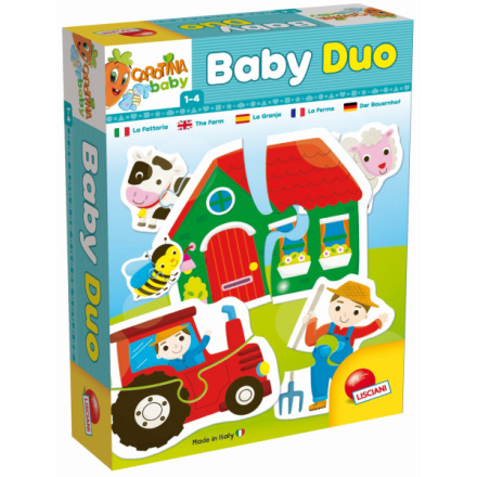 Puzzle Liscianigioch carotina Baby Duo - Farma, 7157825 , 12ks