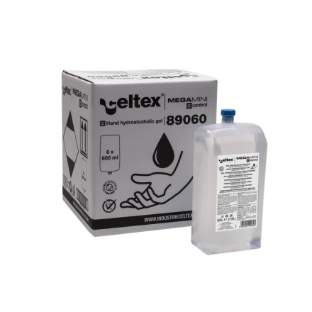 Dezinfekce Celtex Hydroalkoholický gel na ruce pro bezdotykový dávkovač 800 ml, 89060