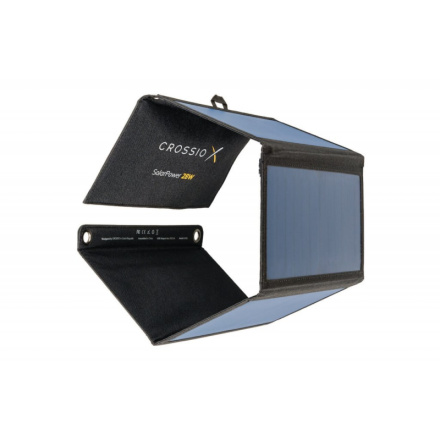 Solární panel Crossio SolarPower 28W 3.0, nabíječka, 1x USB, 1x USB-C, CRO-SP-28W-3