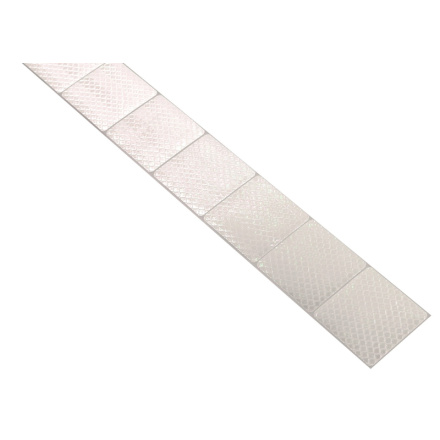 Samolepící páska reflexní dělená 1m x 5cm bílá, 01545