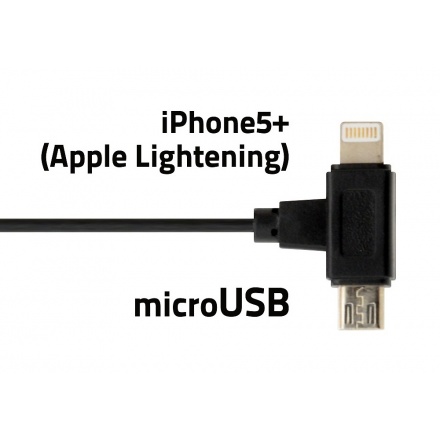 Držák telefonu s podložkou a kabelem micro USB, 06259