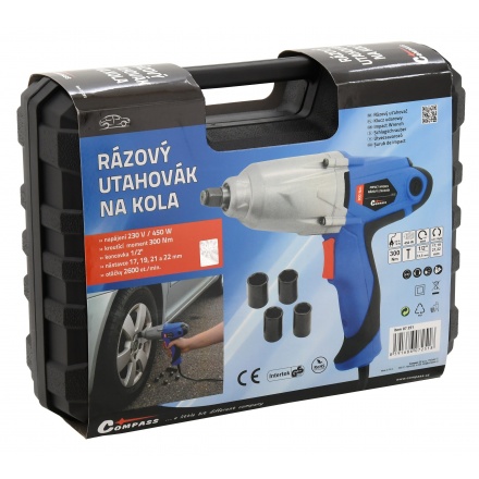 Rázový utahovák na kola 230V 450W 300Nm, 07251