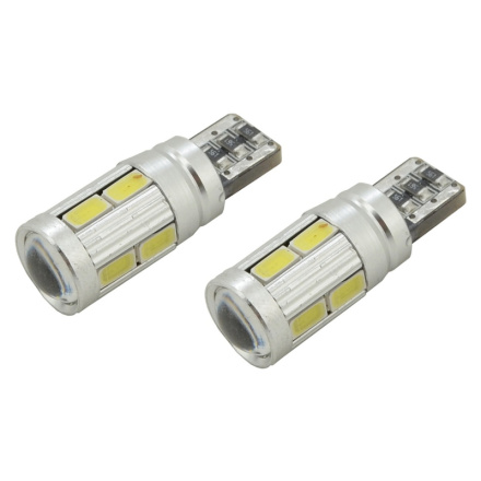 Žárovka 10 SMD LED 3chips 12V T10 CAN-BUS ready bílá 2ks, T10 (W2.1x9.2d), 33821