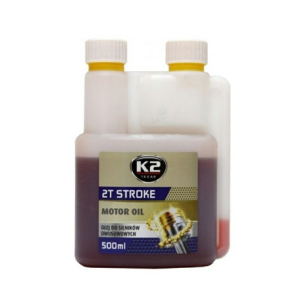 K2 TEXAR 2T STROKE 500ml ČERVENÝ - Polosynt. 2takt. olej, amK04354