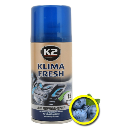 K2 Osvěžovač KLIMA FRESH 150 ml BLUEBERRY, amK222BB