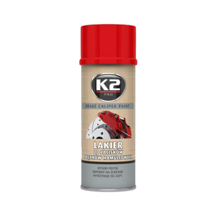 K2 BRAKE CALIPER PAINT 400 ml ČERVENÁ - barva na brzdové třmeny a bubny, amL346CE