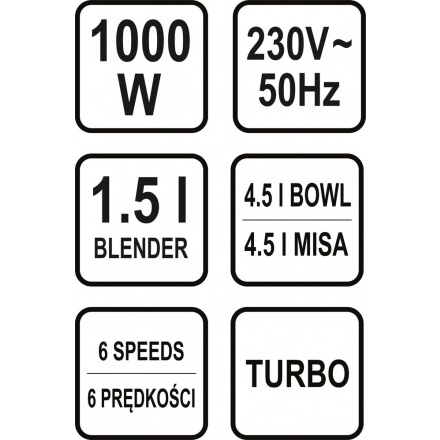 Stolní mixér multifunkční 1000W, TO-67810