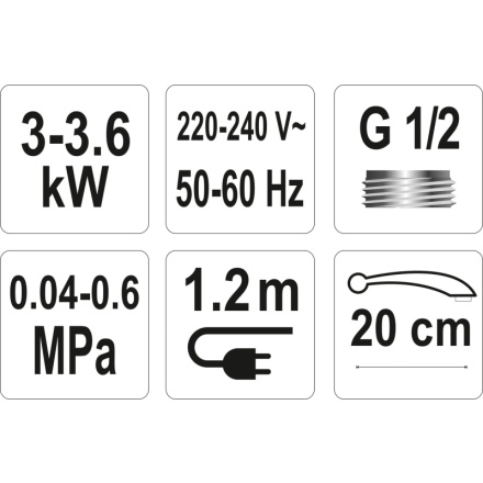 Baterie dřezová s elektrickým ohřívačem vody (20cm), TO-75930