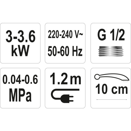 Baterie dřezová s elektrickým ohřívačem vody (10cm), TO-75931