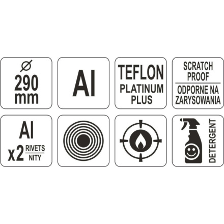 Pánev ALU na palačinky Teflon 290mm, YG-00153