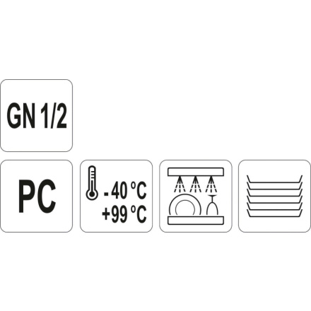 Dno do gastronádoby PC GN 1/2, YG-00461