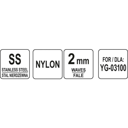 Řezací čepel Waves 2mm (pro YG-03100), YG-03152