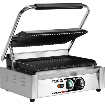 Kontaktní gril Panini drážkovaný 2200W 440mm, YG-04557