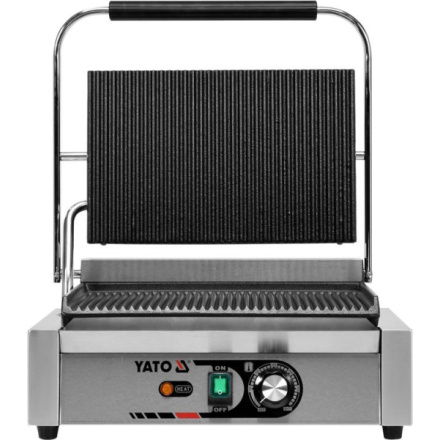 Kontaktní gril Panini drážkovaný 2200W 440mm, YG-04557