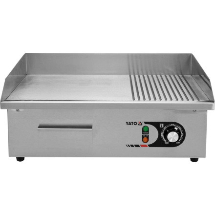 Grilovací deska drážka/hladká 3000W 550mm, YG-04586