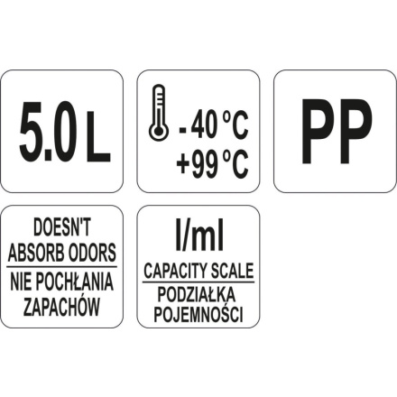 Džbán s odměrkou 5000ml, YG-07288