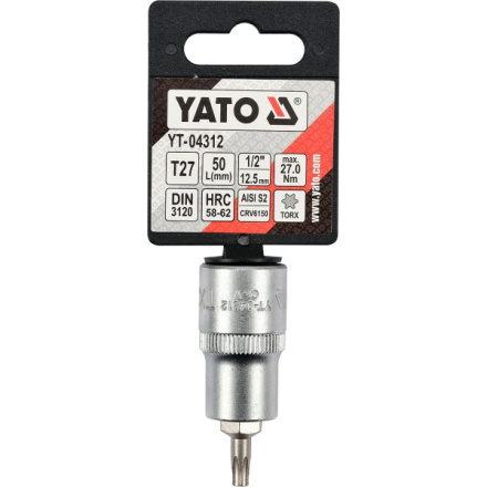 Nástavec 1/2" bit Torx T27, YT-04312