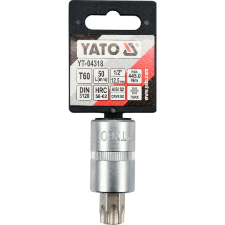 Nástavec 1/2" bit Torx T60, YT-04318