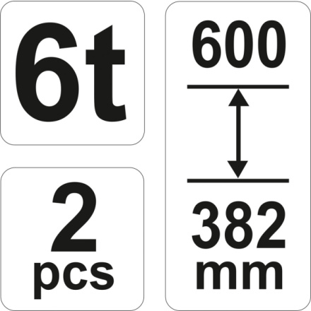 Podstavec pod auto 6T (2ks), YT-17312