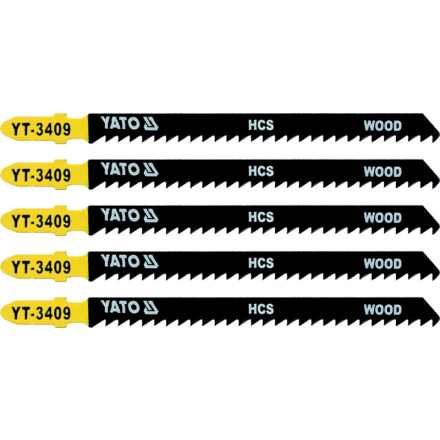 List pilový do přímočaré pily 115 mm na dřevo TPI8 5 ks, YT-3409