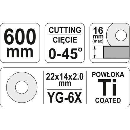 Řezačka na obklady 600 mm, YT-3707