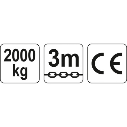 Zvedák řetězový 2t, YT-58953