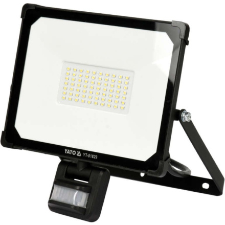 Reflektor SMD LED, 50W, 5000lm, IP54, pohyb. senzor, YT-81829