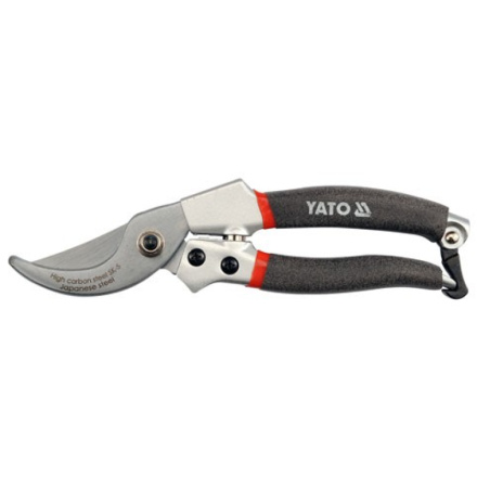 Nůžky zahradnické 200mm (do 20mm) šikmý stříh AL rukojeť, YT-8845