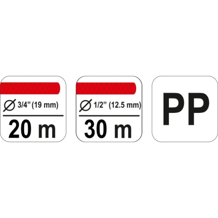 Stojan navíjecí na zahradní hadici 3/4" 20m / 1/2" 30m, YT-99850