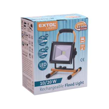 reflektor LED, nabíjecí s podstavcem, 700/1400lm, Li-ion 43125