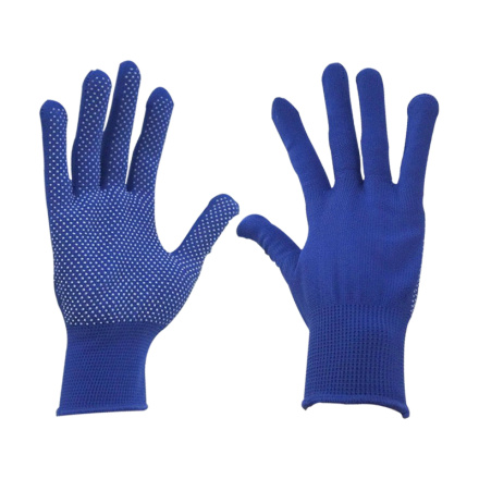rukavice z polyesteru s PVC terčíky na dlani, velikost 8" 99713
