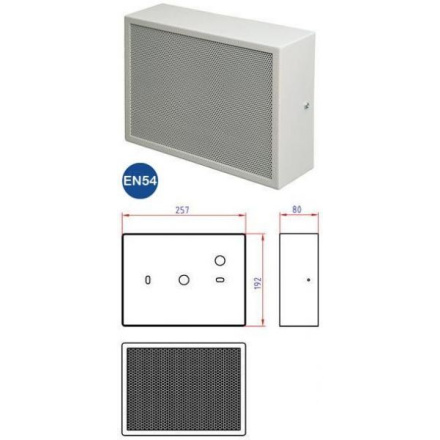 WA06-165/T-Metall-EN54 ic audio protipožární reprosoustava 17-5-1057