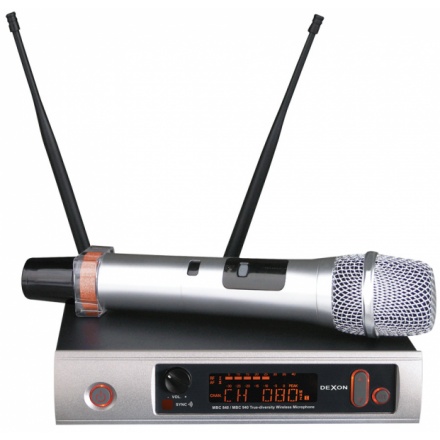 DEXON Bezdrátový mikrofon diverzitní ruční MBC 840, 21_904