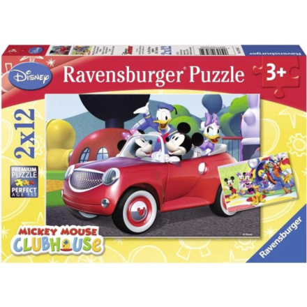 RAVENSBURGER Puzzle Mickey Mouse s přáteli 2x12 dílků 111987