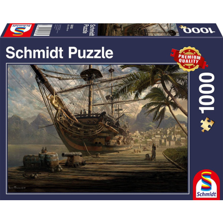 SCHMIDT Puzzle Loď v přístavu 1000 dílků 112147