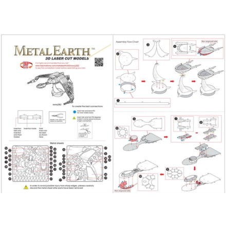 METAL EARTH 3D puzzle Star Trek: Klingon Bird of Prey 112255